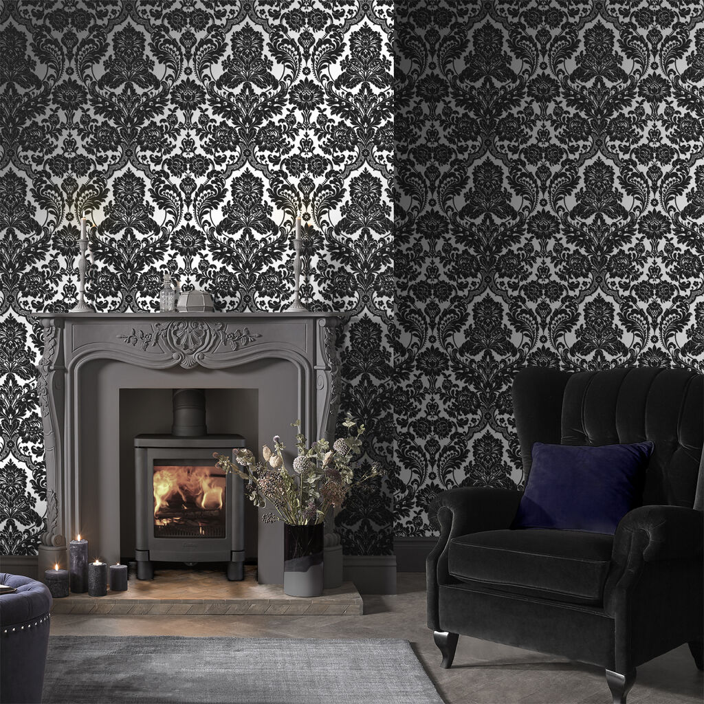 Black Damask Wallpapers