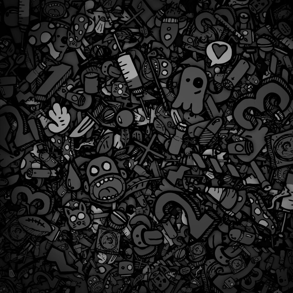 Black Doodle Wallpapers