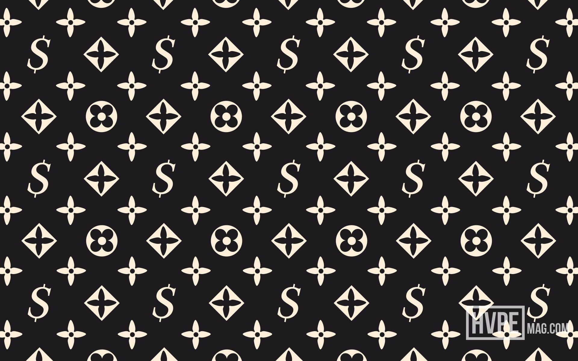 Black Louis Vuitton Supreme Wallpapers