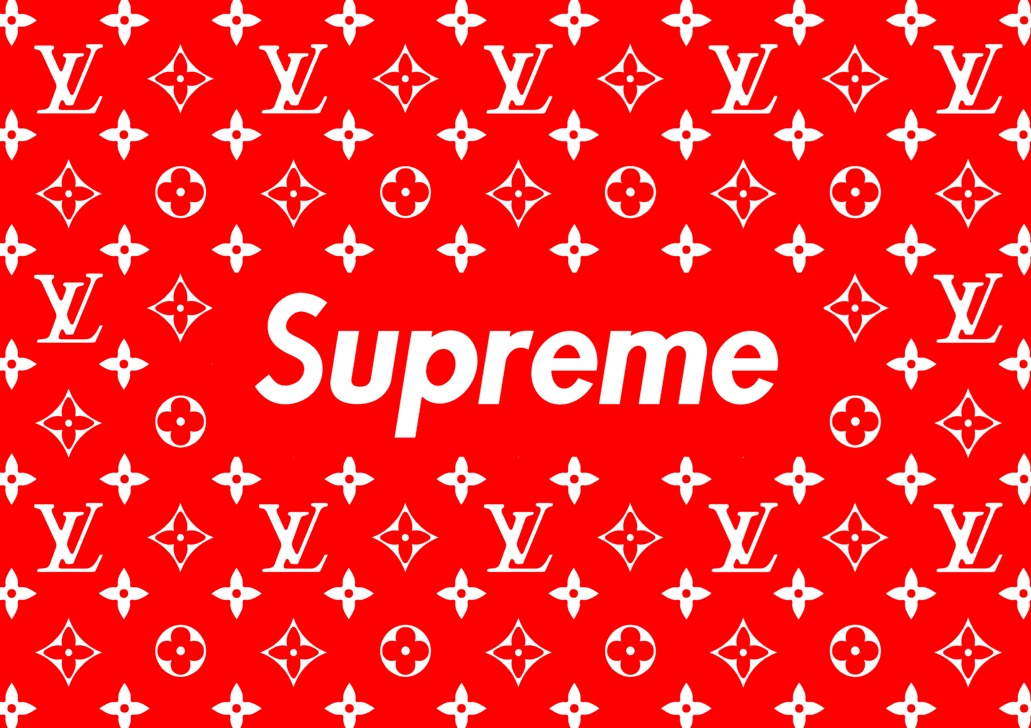 Black Louis Vuitton Supreme Wallpapers