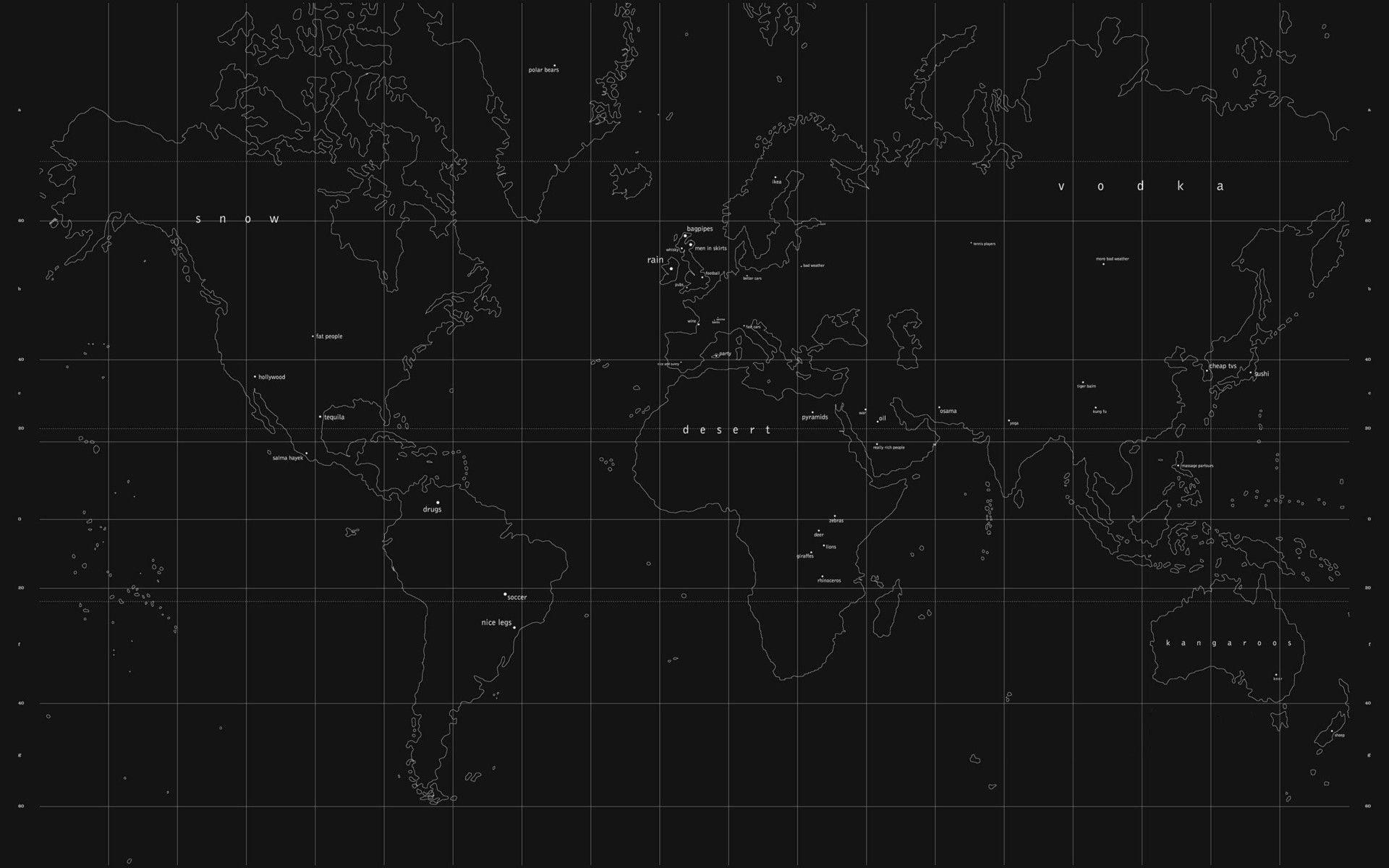 Black Map Wallpapers
