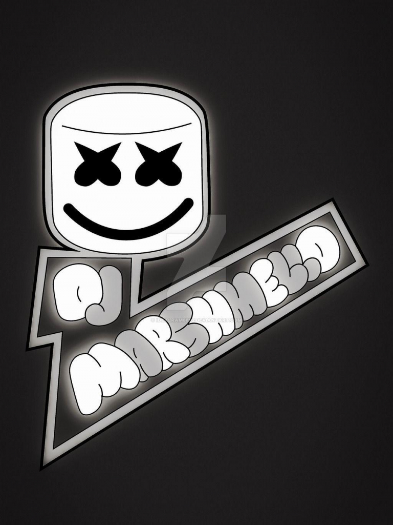 Black Marshmello Hd Wallpapers