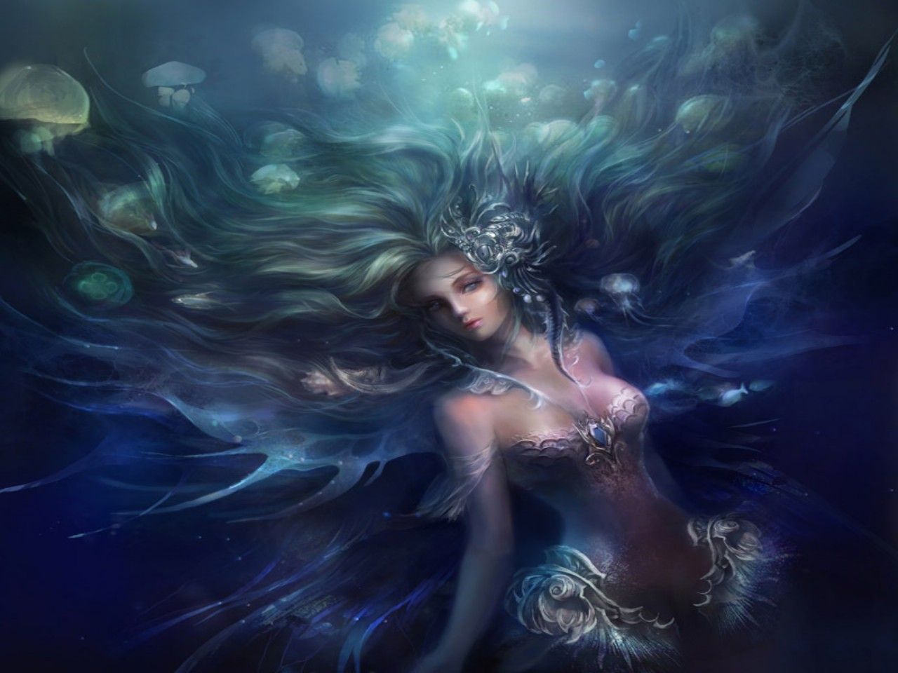 Black Mermaid Wallpapers