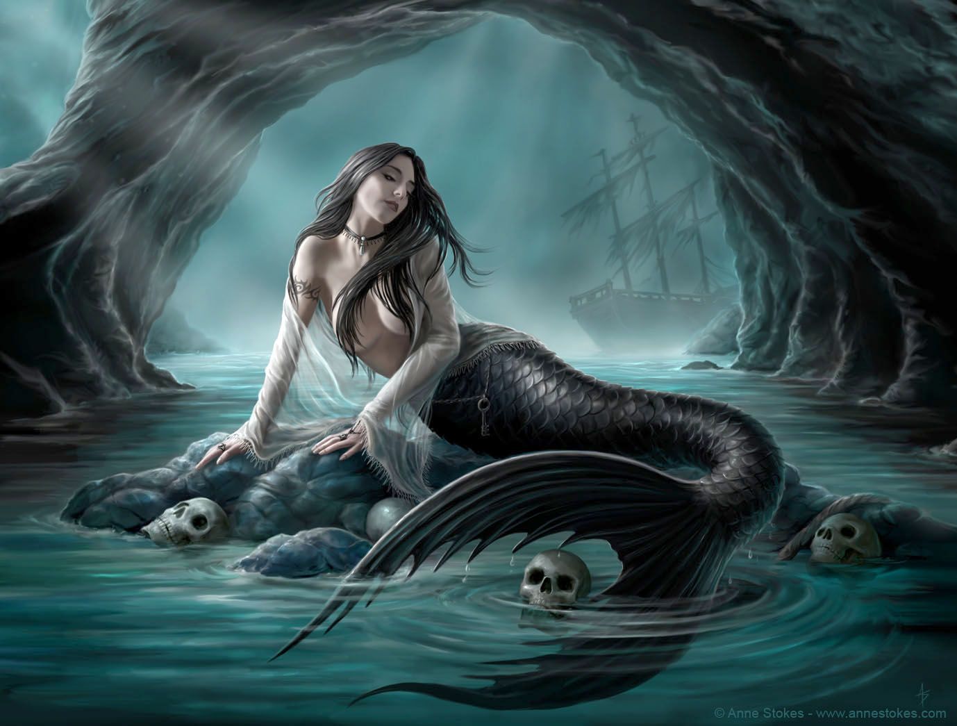 Black Mermaid Wallpapers