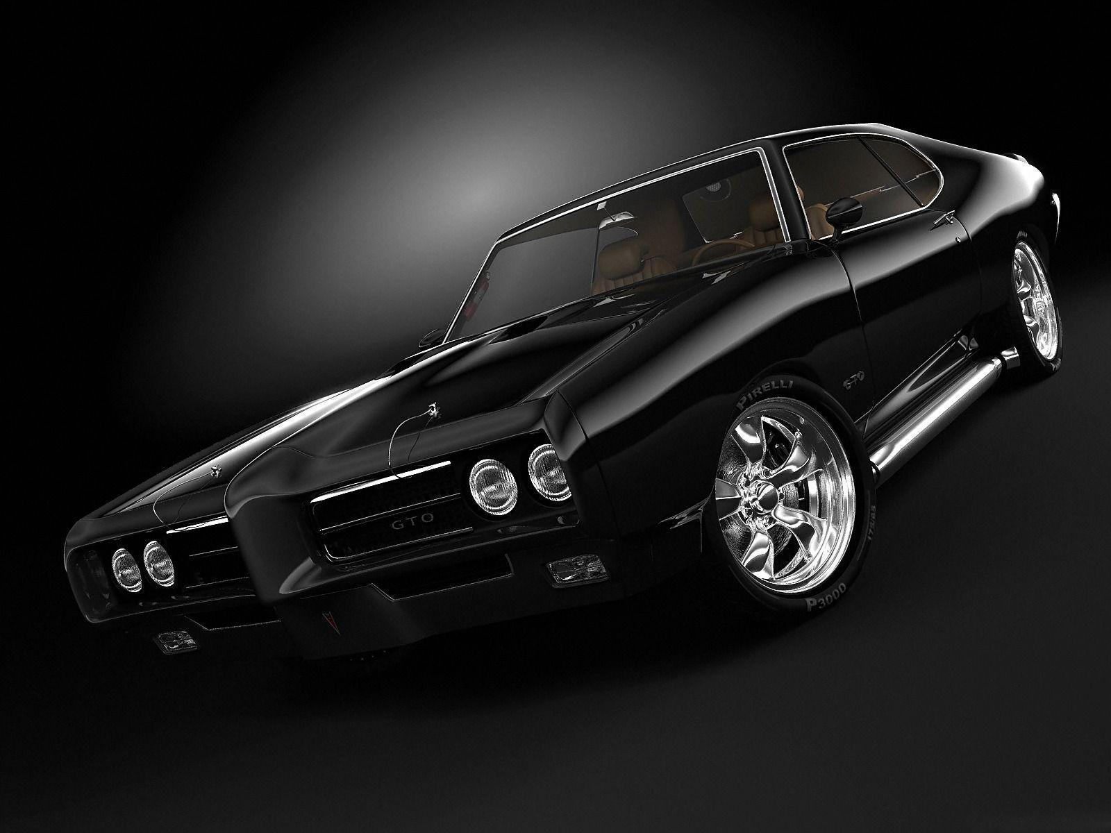 Black Muscle Car Wallpapers