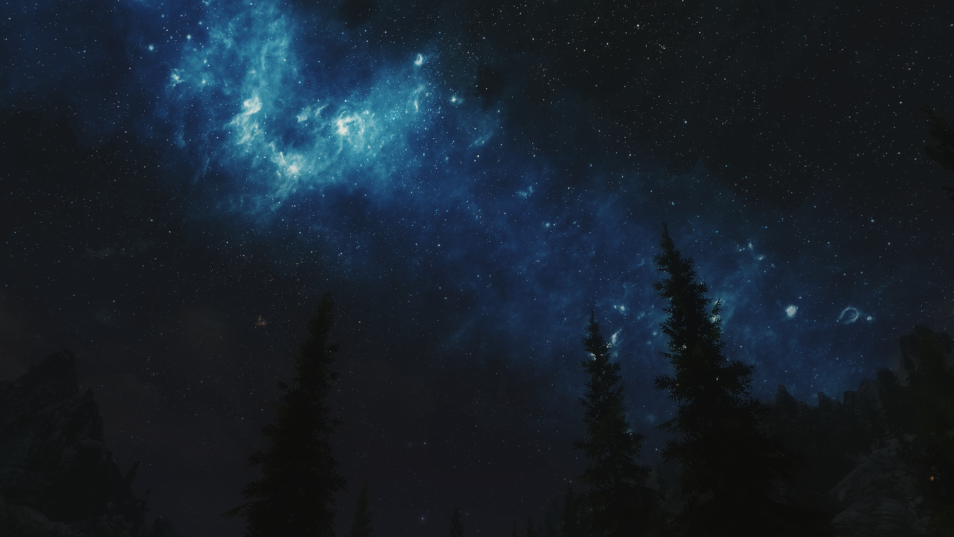 Black Night Stars Wallpapers