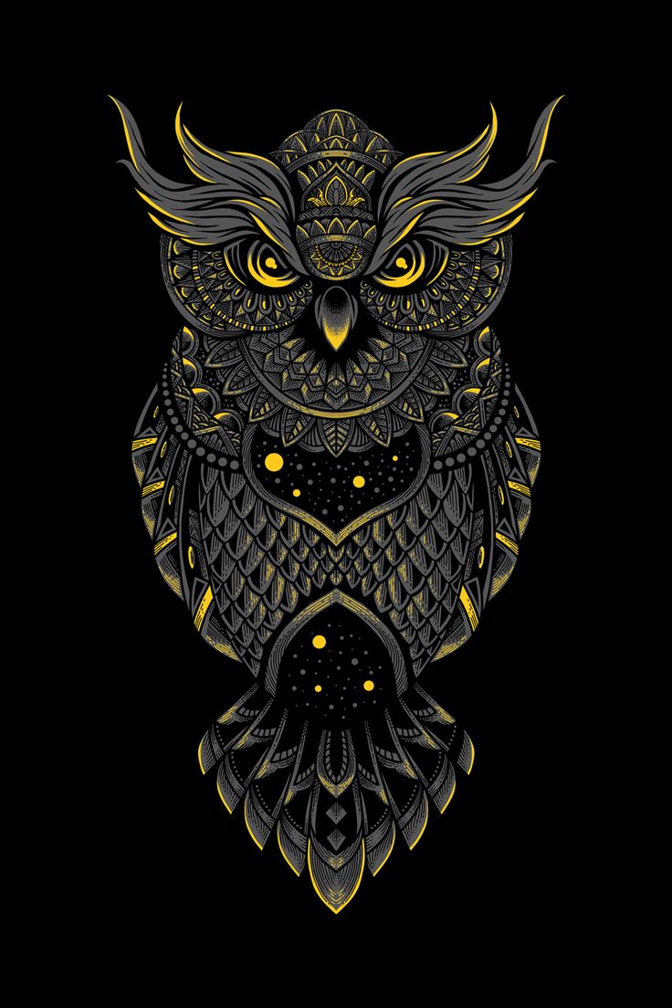 Black Owl Art Wallpapers