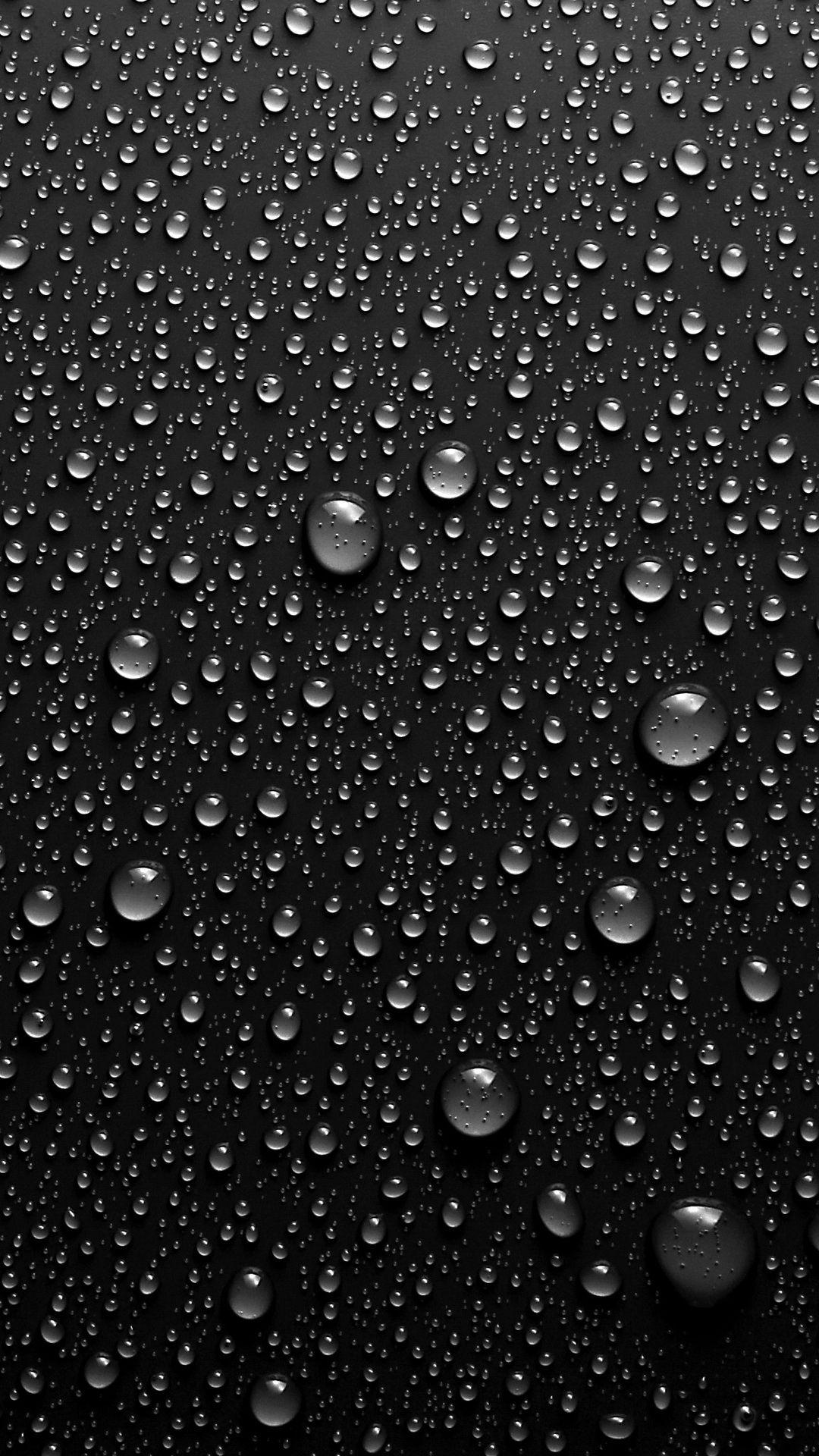 Black Rain Drops Wallpapers