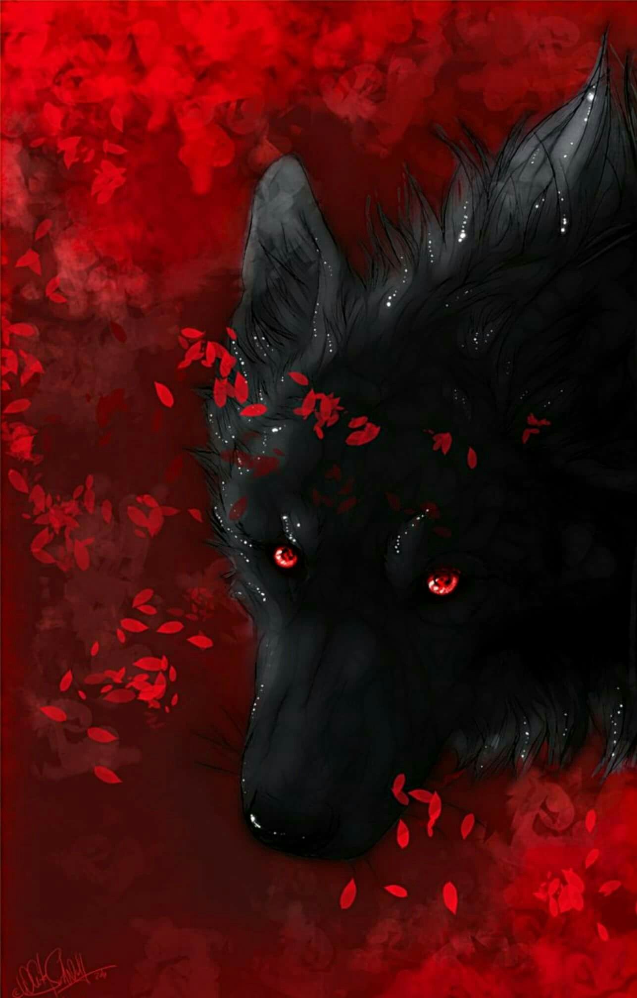 Black Wolf Red Eyes Wallpapers