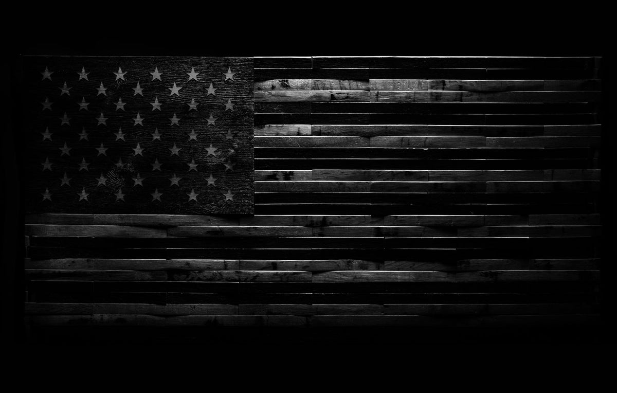 Blacked Out American Flag Wallpapers