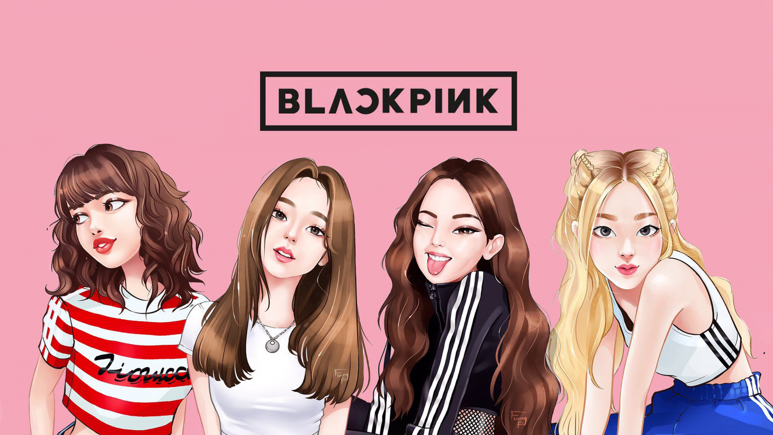 Blackpink Cartoon Wallpapers