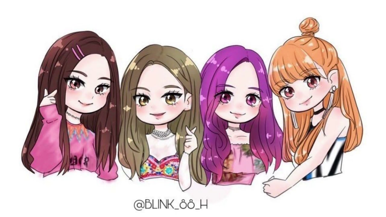 Blackpink Cartoon Wallpapers