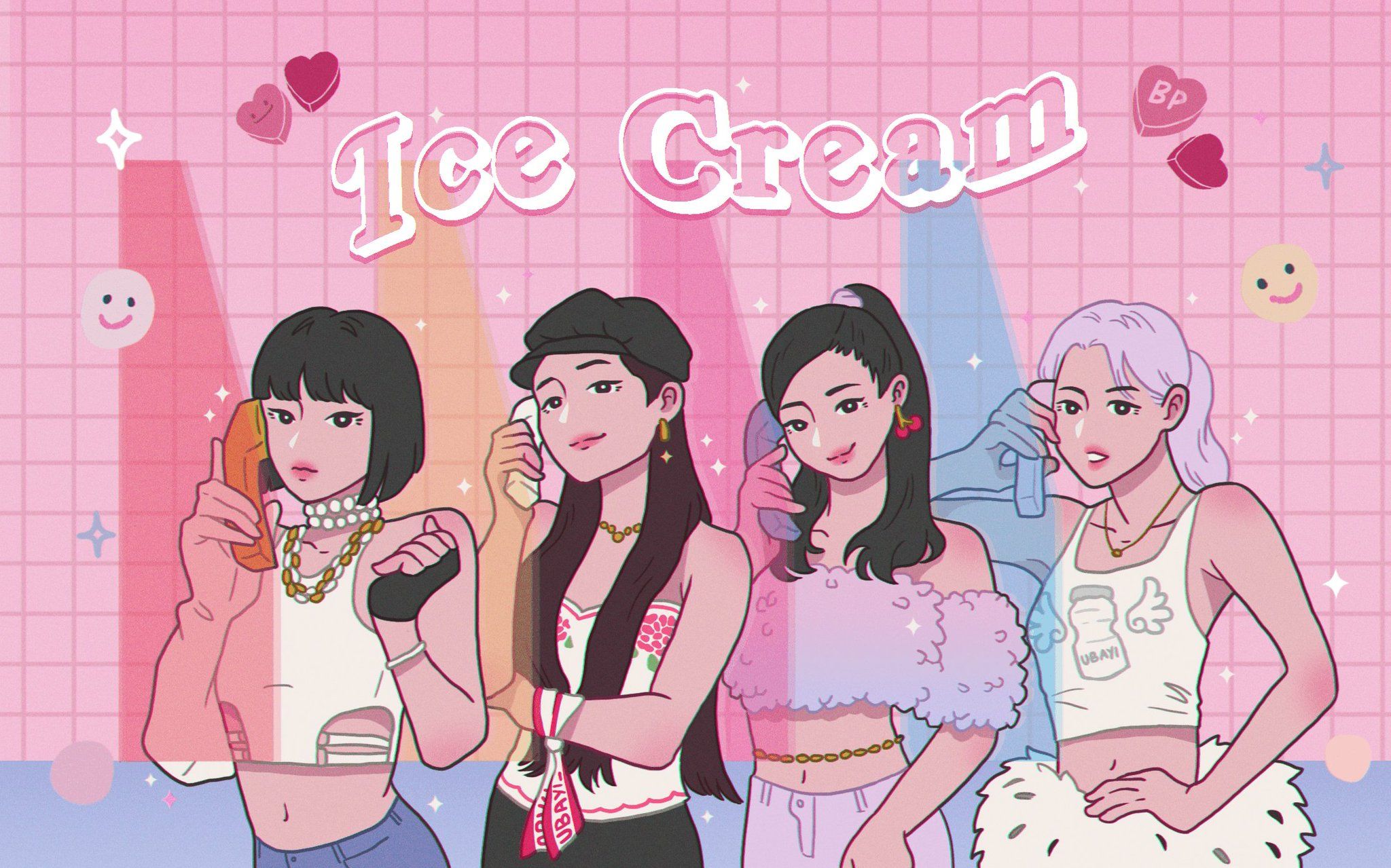 Blackpink Cartoon Wallpapers