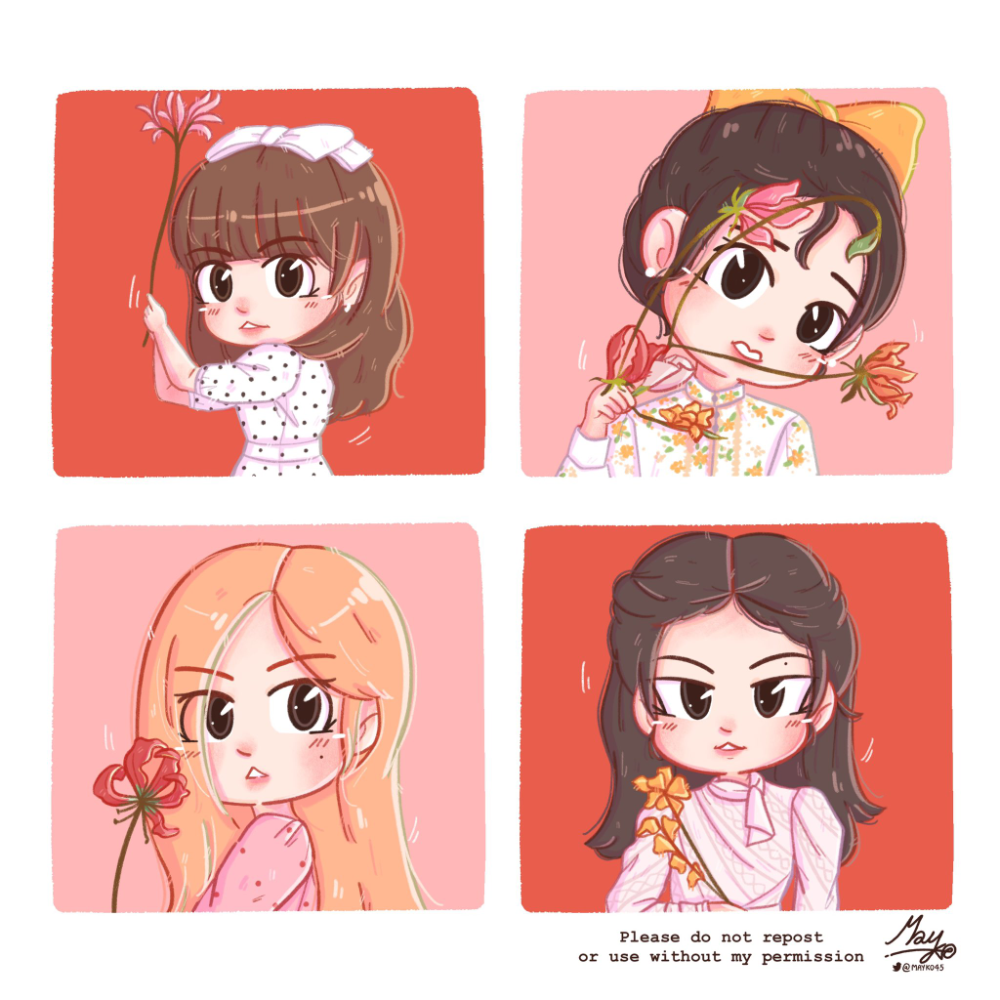 Blackpink Cartoon Wallpapers