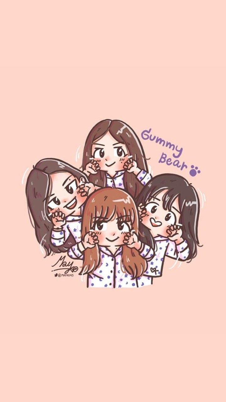 Blackpink Cartoon Wallpapers