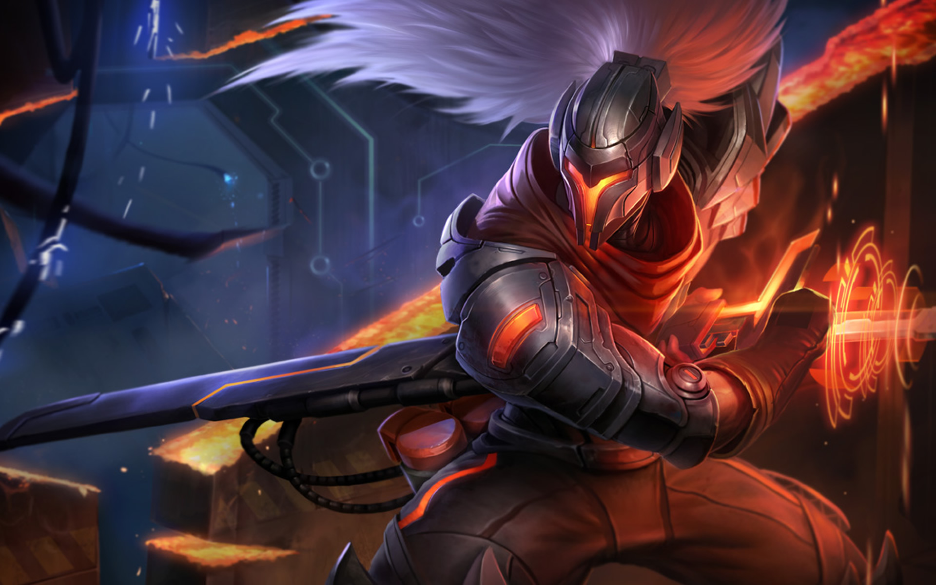 Blood Moon Yasuo Splash Art Wallpapers