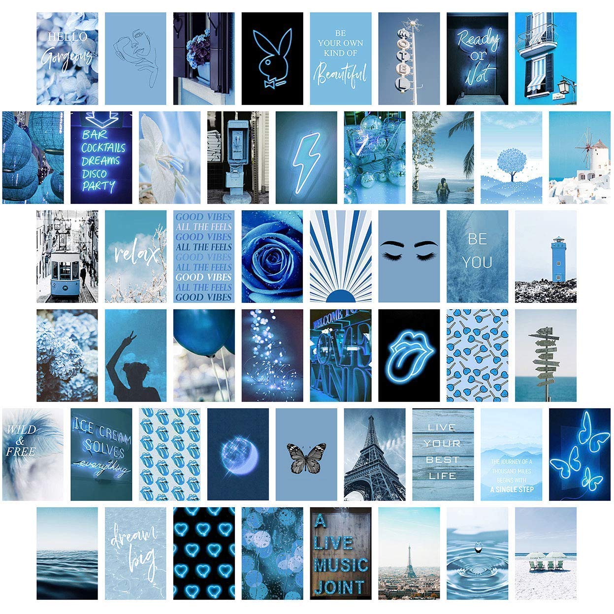 Blue Aesthetic Collage Wallpapers