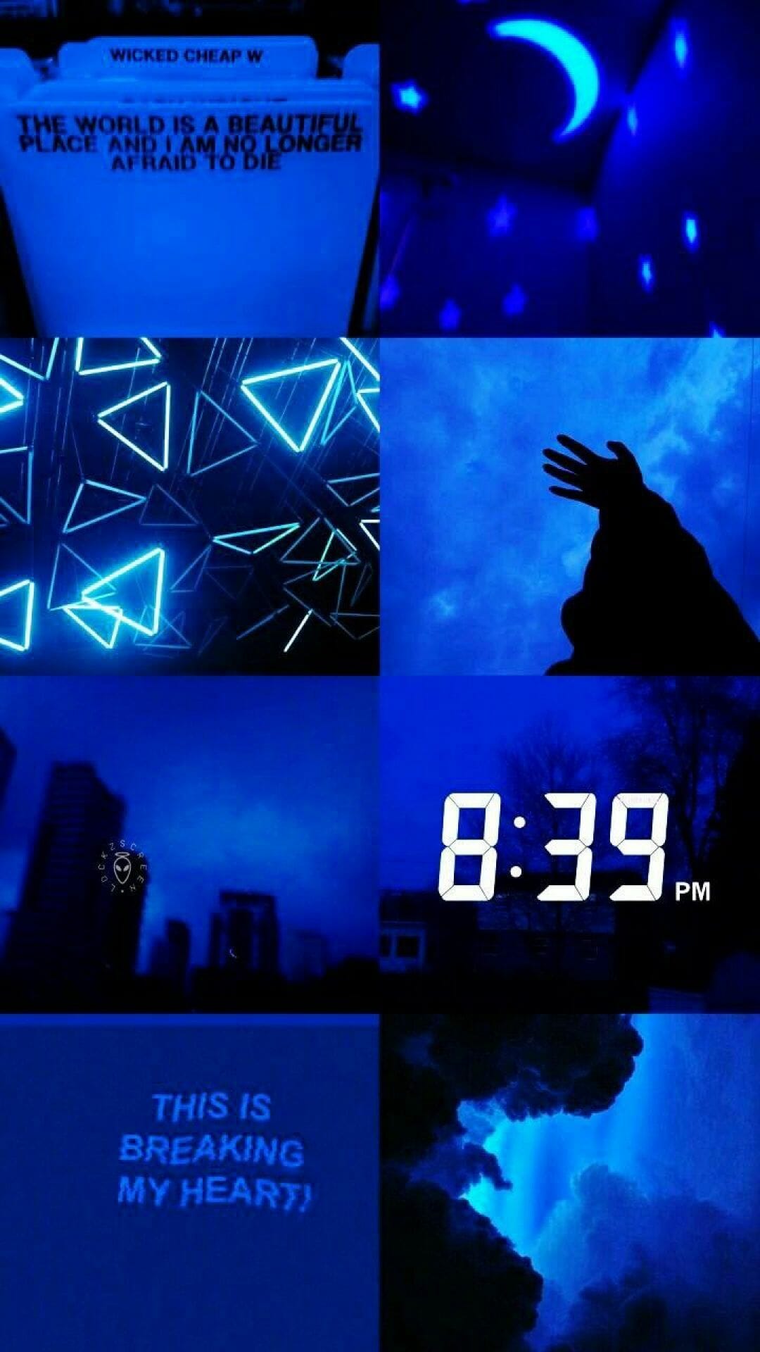 Blue Aesthetic Collage Wallpapers