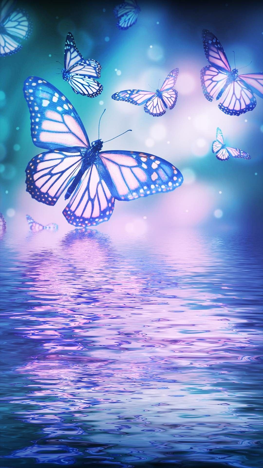 Blue And Pink Butterfly Wallpapers