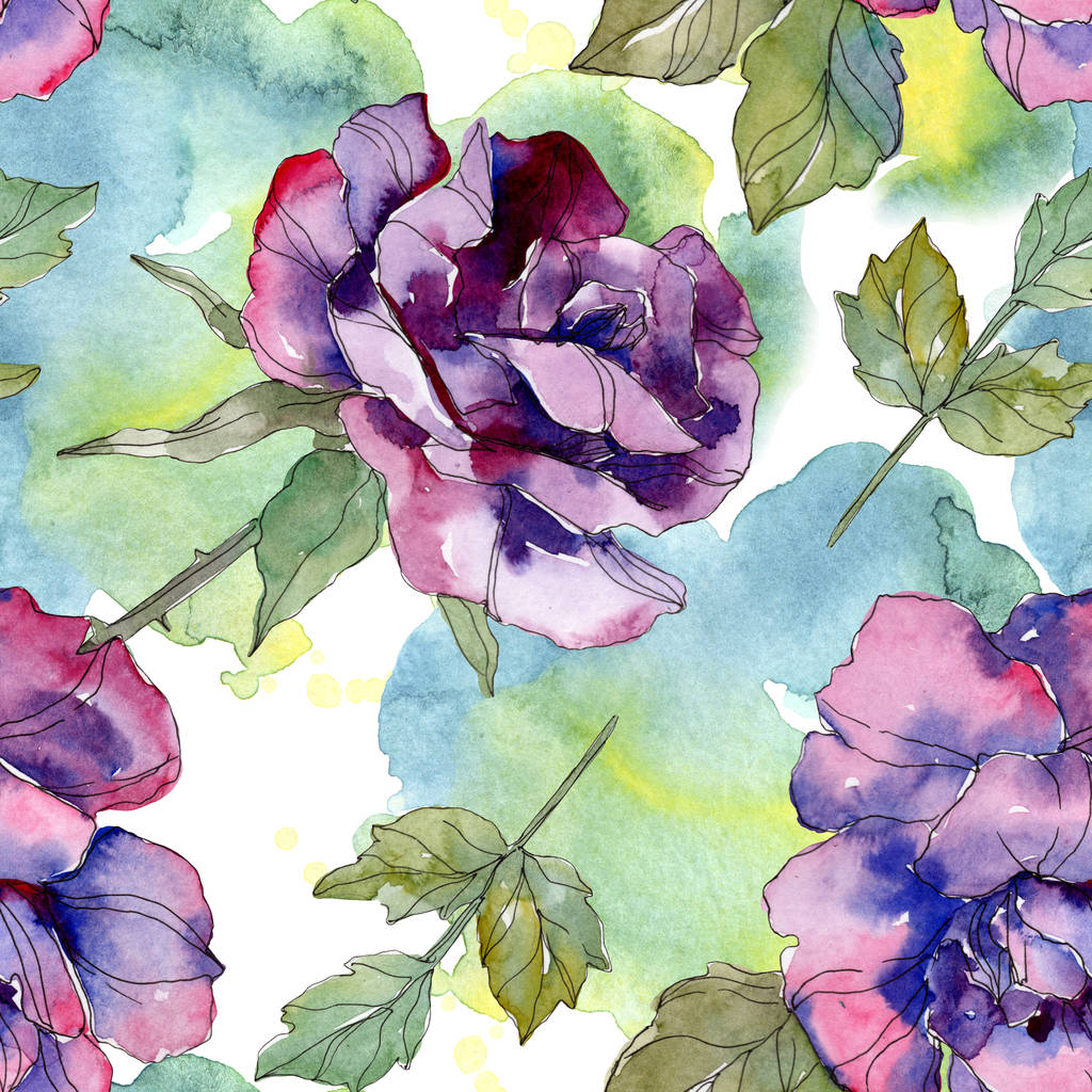 Blue And Purple Roses Wallpapers