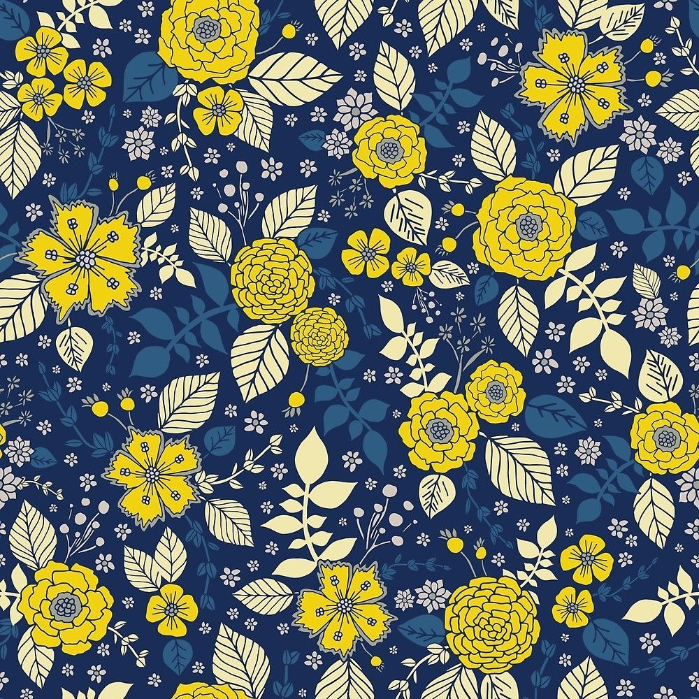 Blue And Yellow Flower Wallpapers