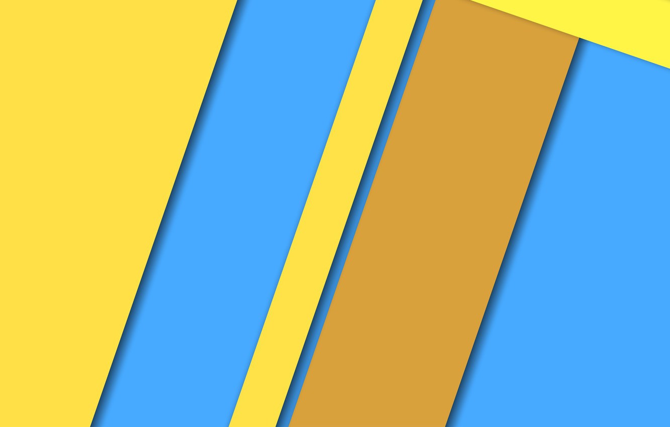 Blue And Yellow Material Wallpapers
