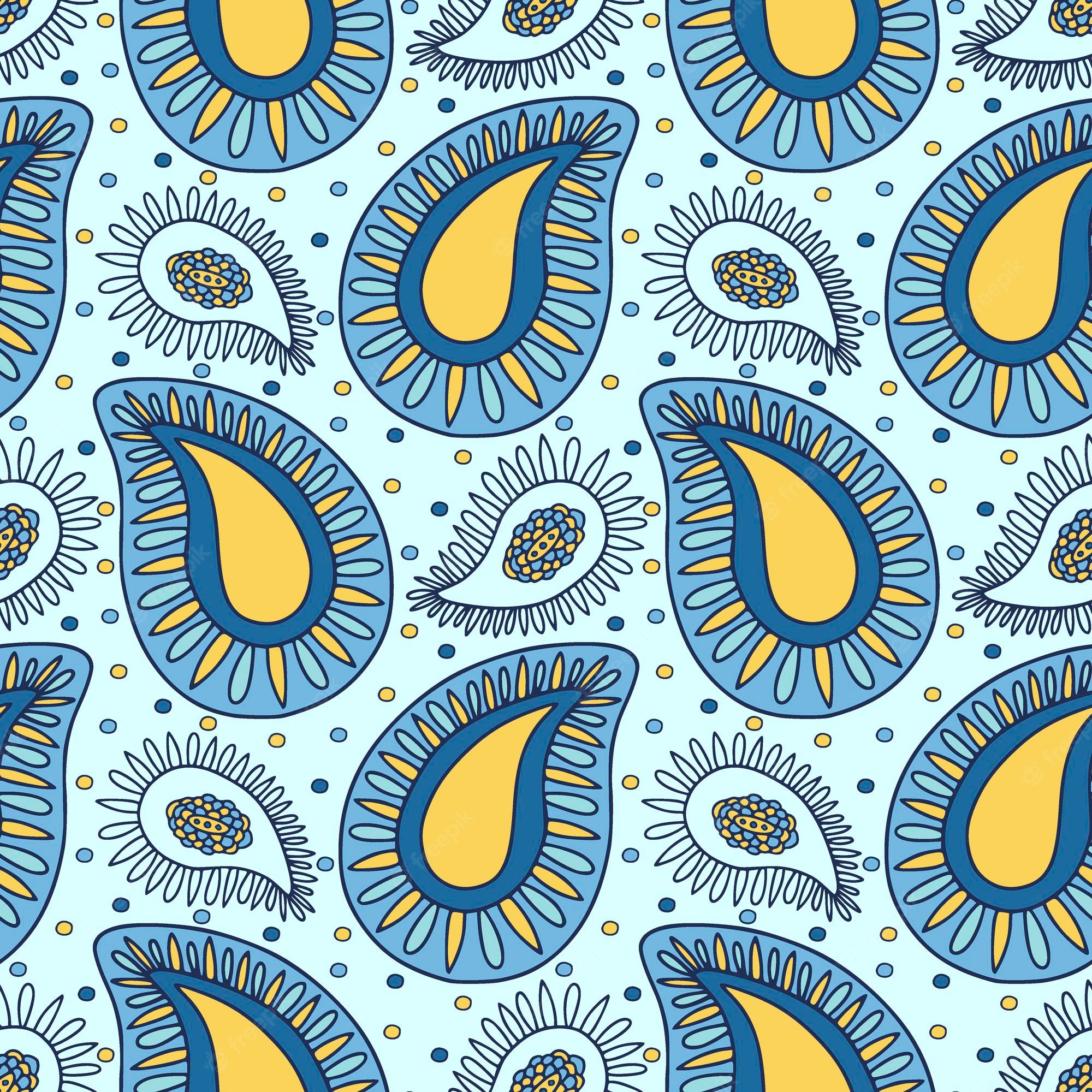 Blue And Yellow Material Wallpapers