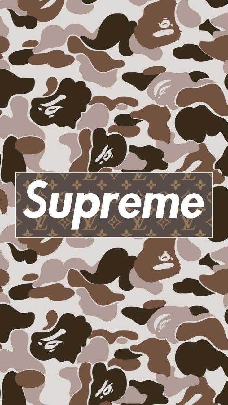 Blue Camo Supreme Wallpapers