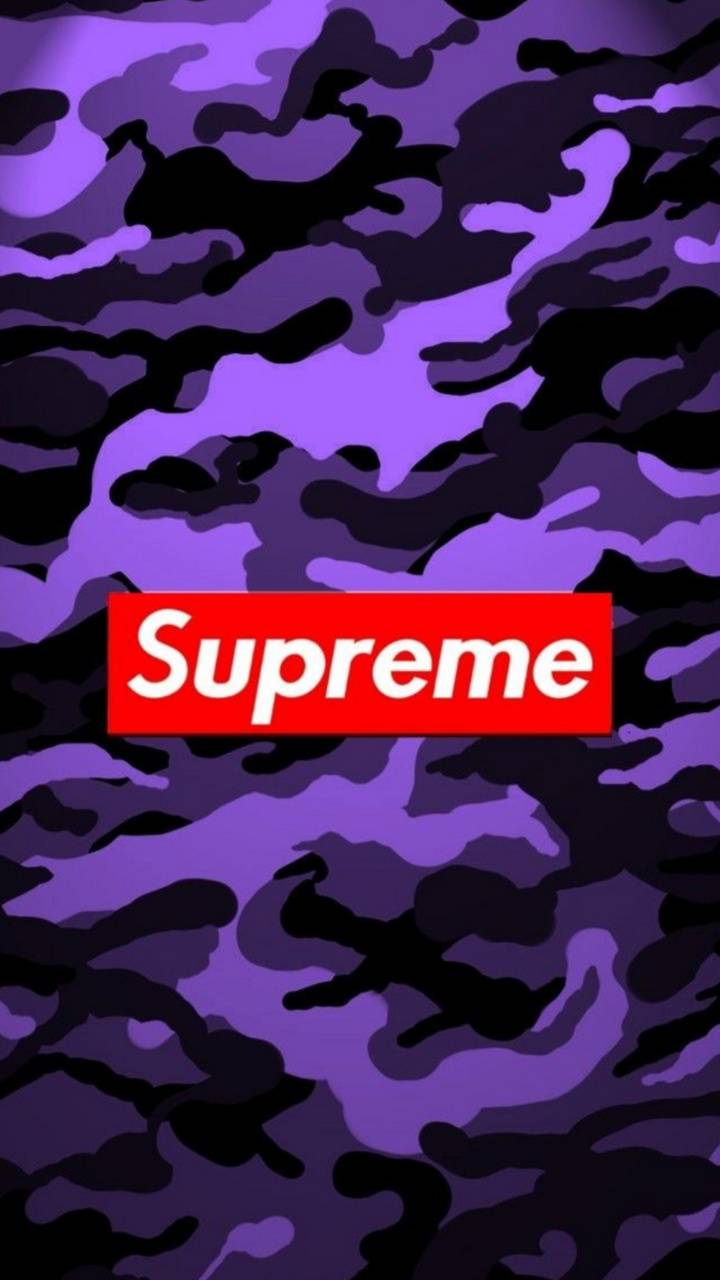 Blue Camo Supreme Wallpapers