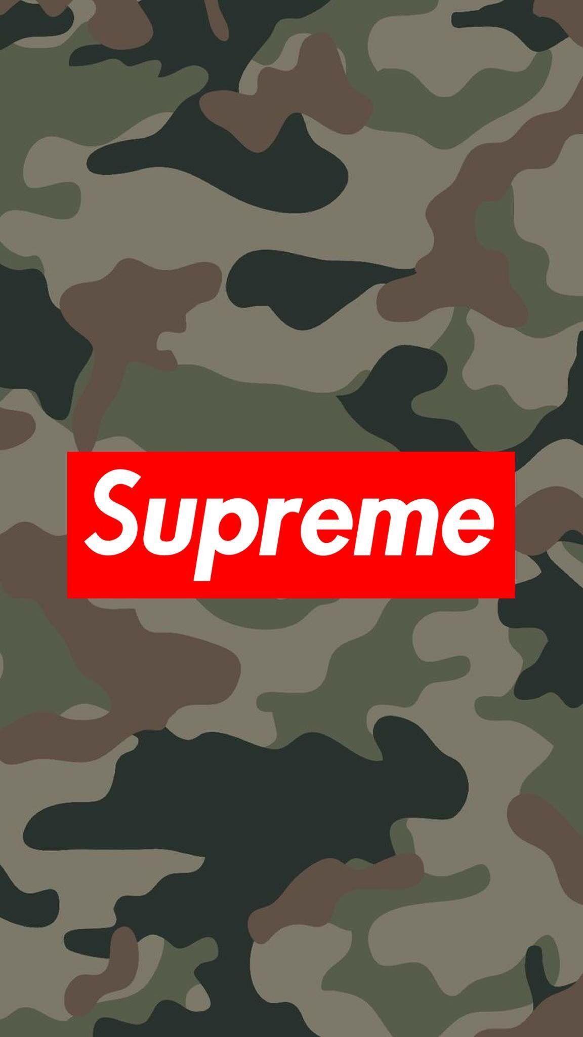 Blue Camo Supreme Wallpapers