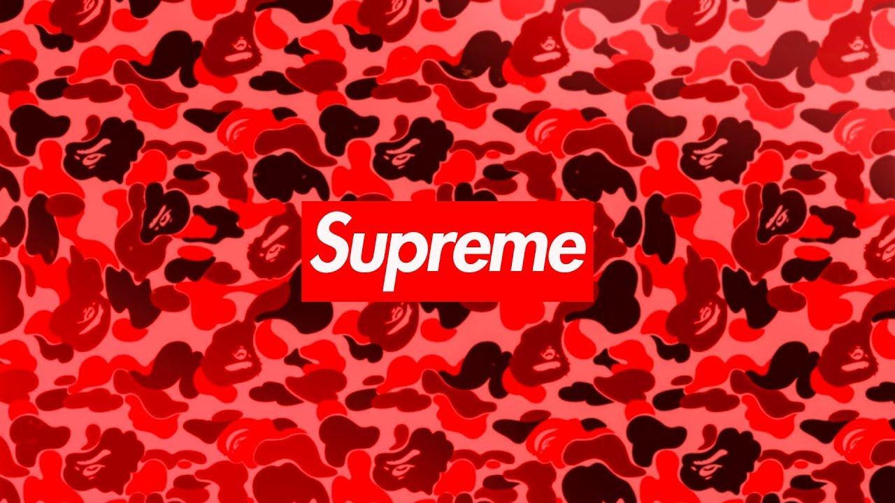 Blue Camo Supreme Wallpapers