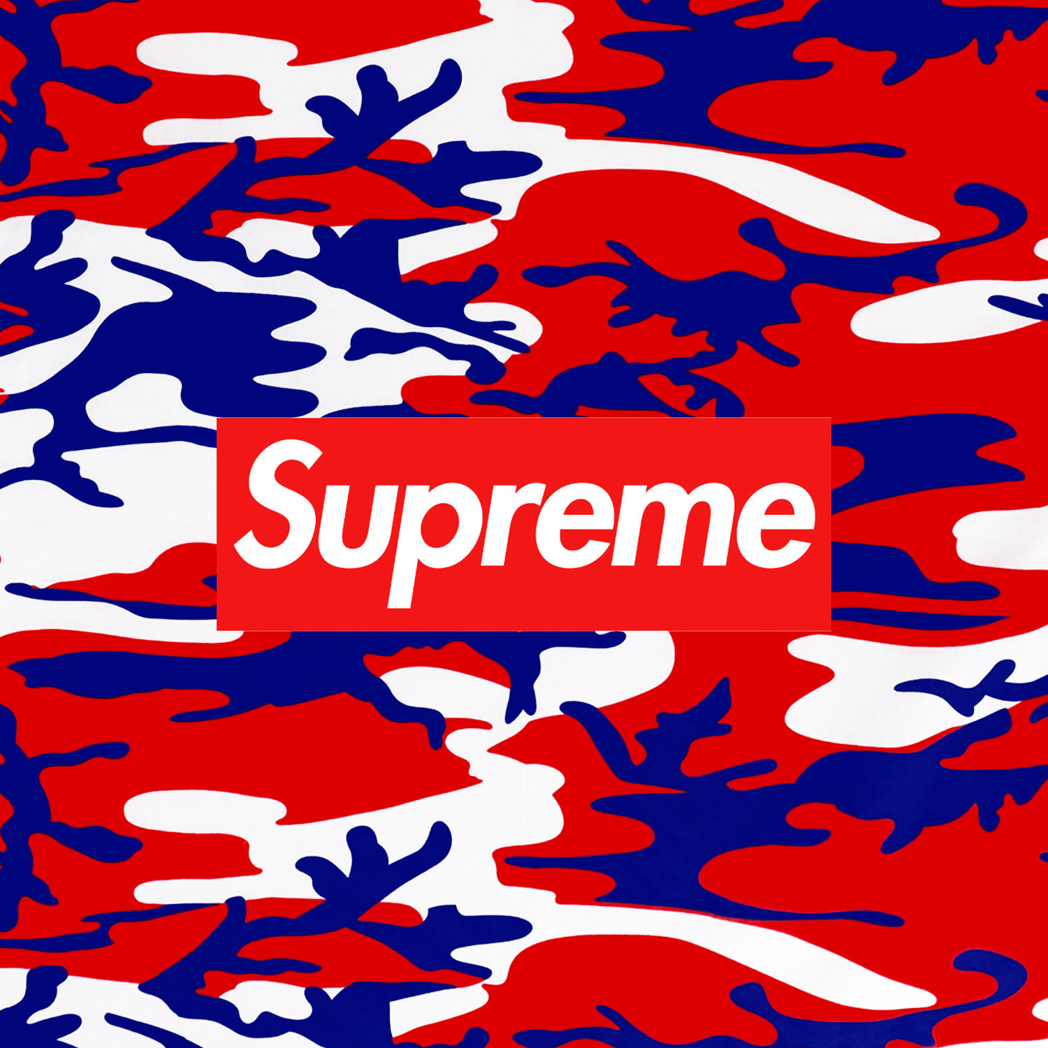 Blue Camo Supreme Wallpapers