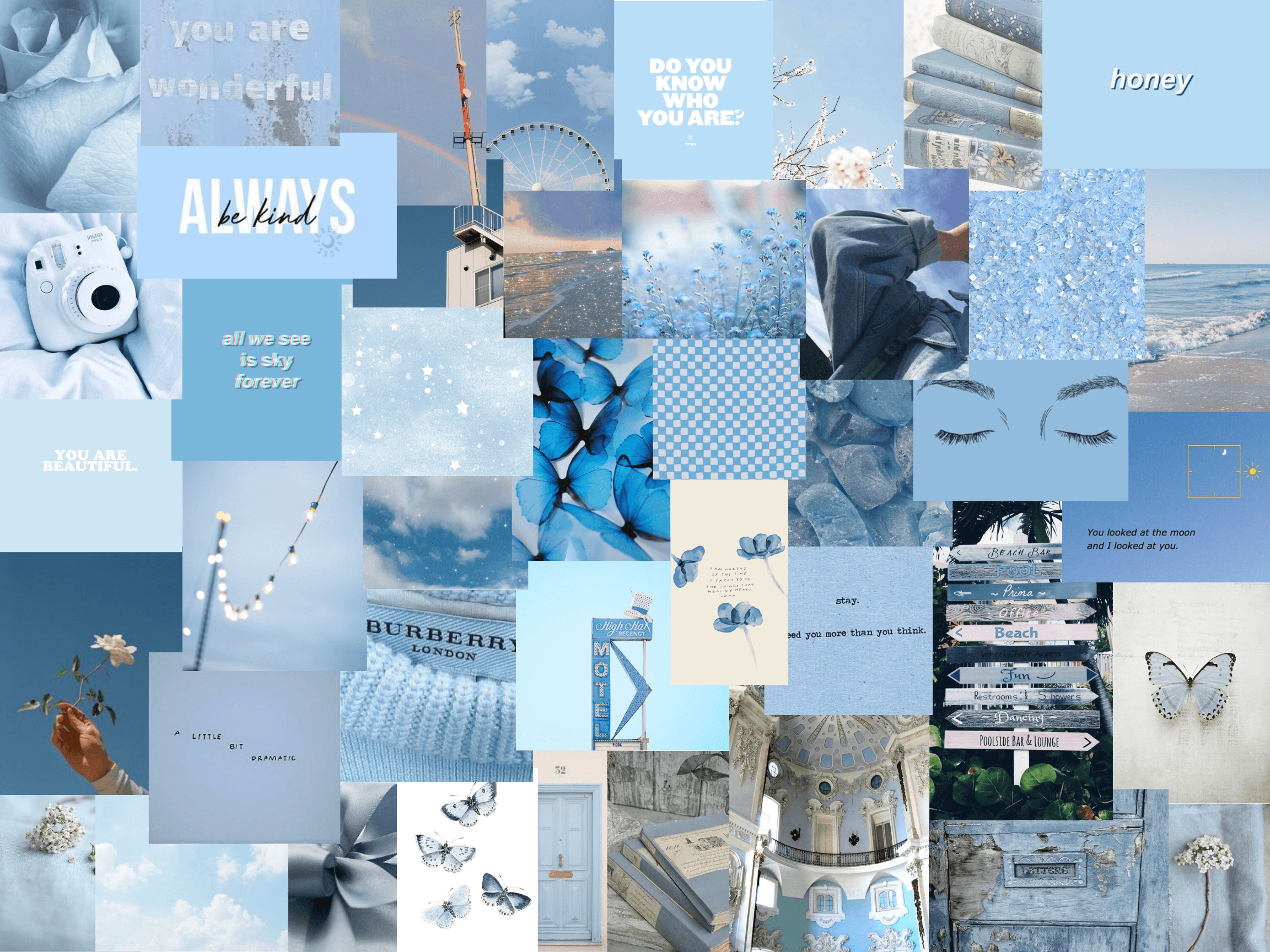 Blue Collage Wallpapers