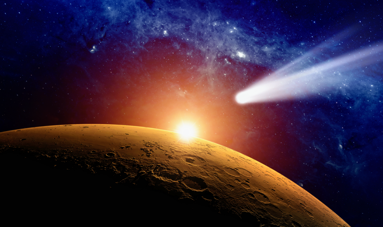 Blue Comet Space Wallpapers