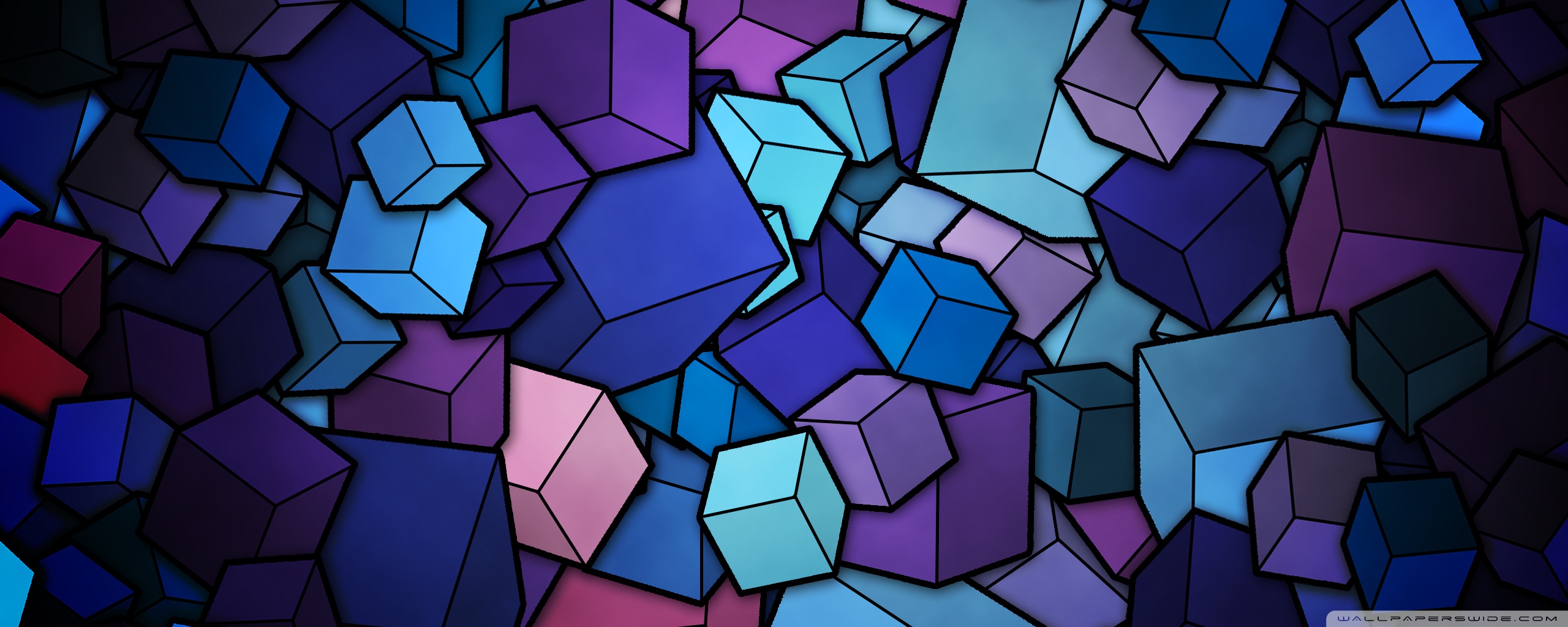 Blue Cubes Wallpapers