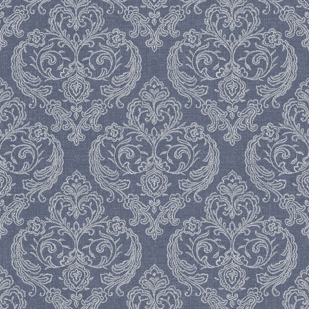 Blue Damask Wallpapers