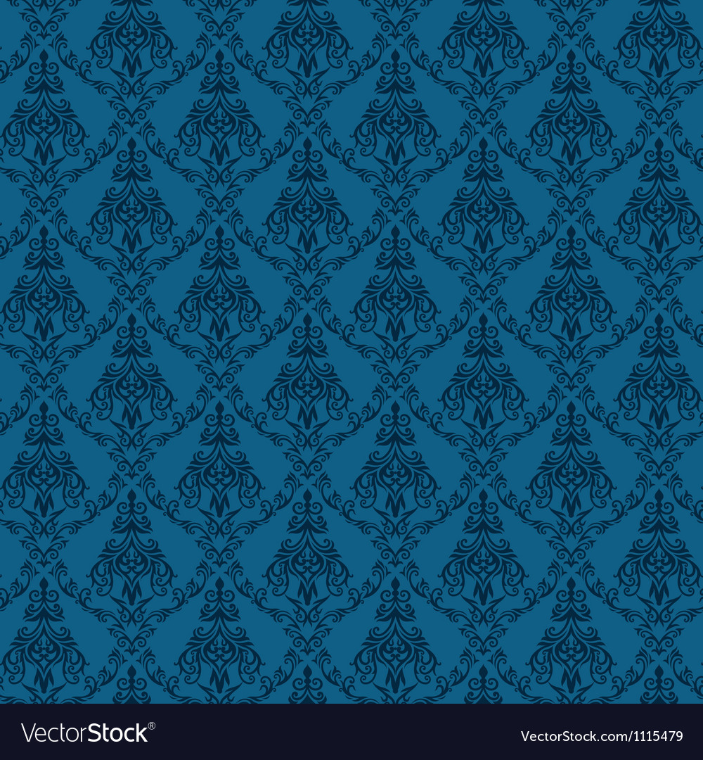 Blue Damask Wallpapers