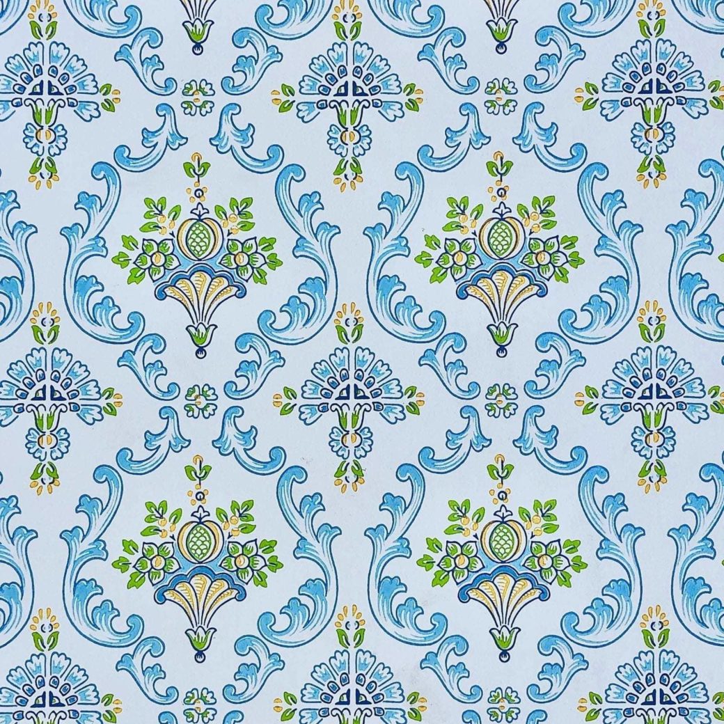 Blue Damask Wallpapers