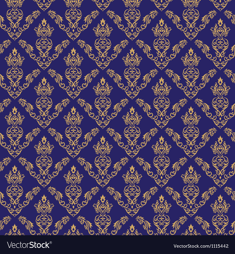 Blue Damask Wallpapers