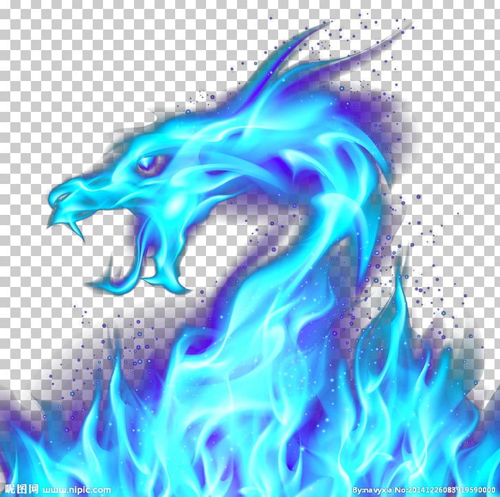 Blue Fire Dragon Wallpapers