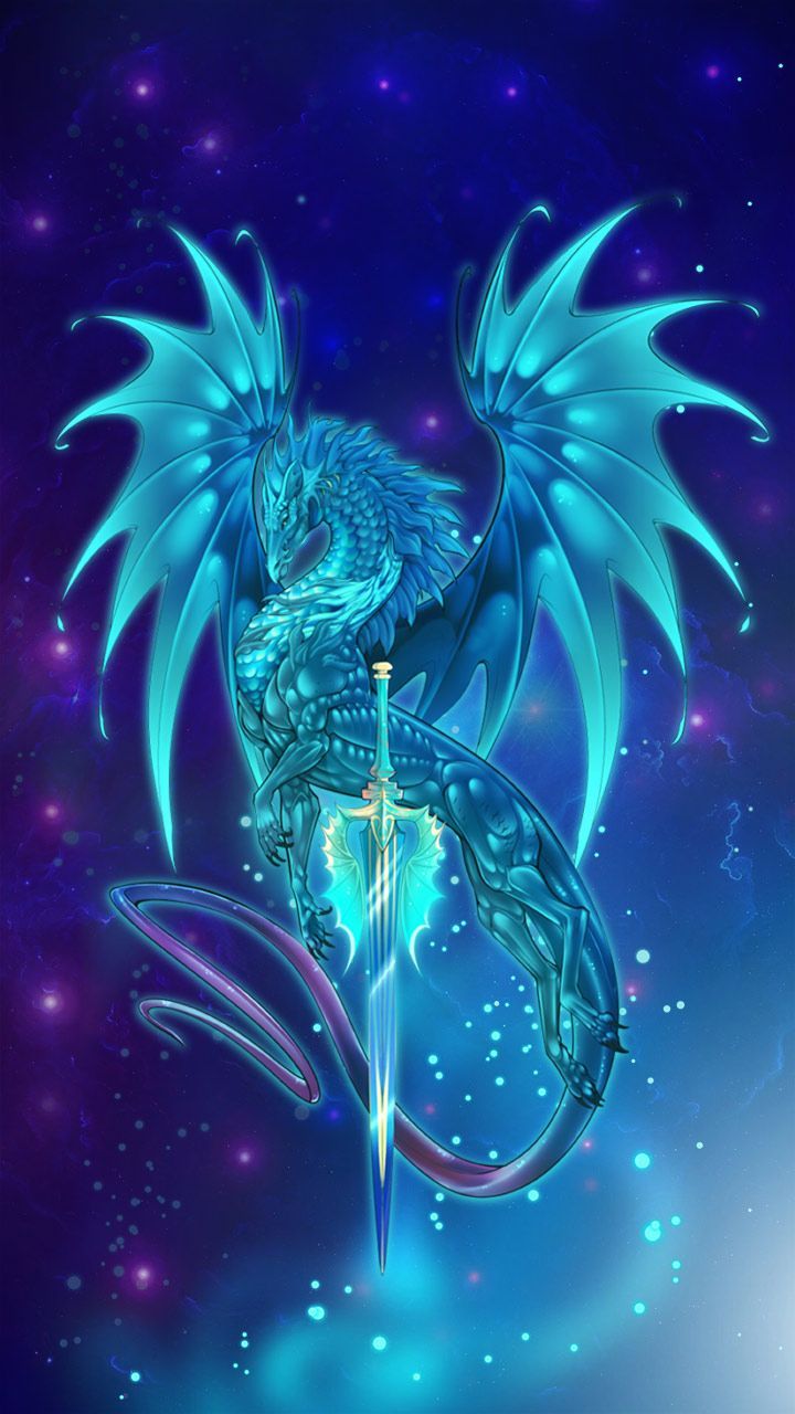 Blue Fire Dragon Wallpapers