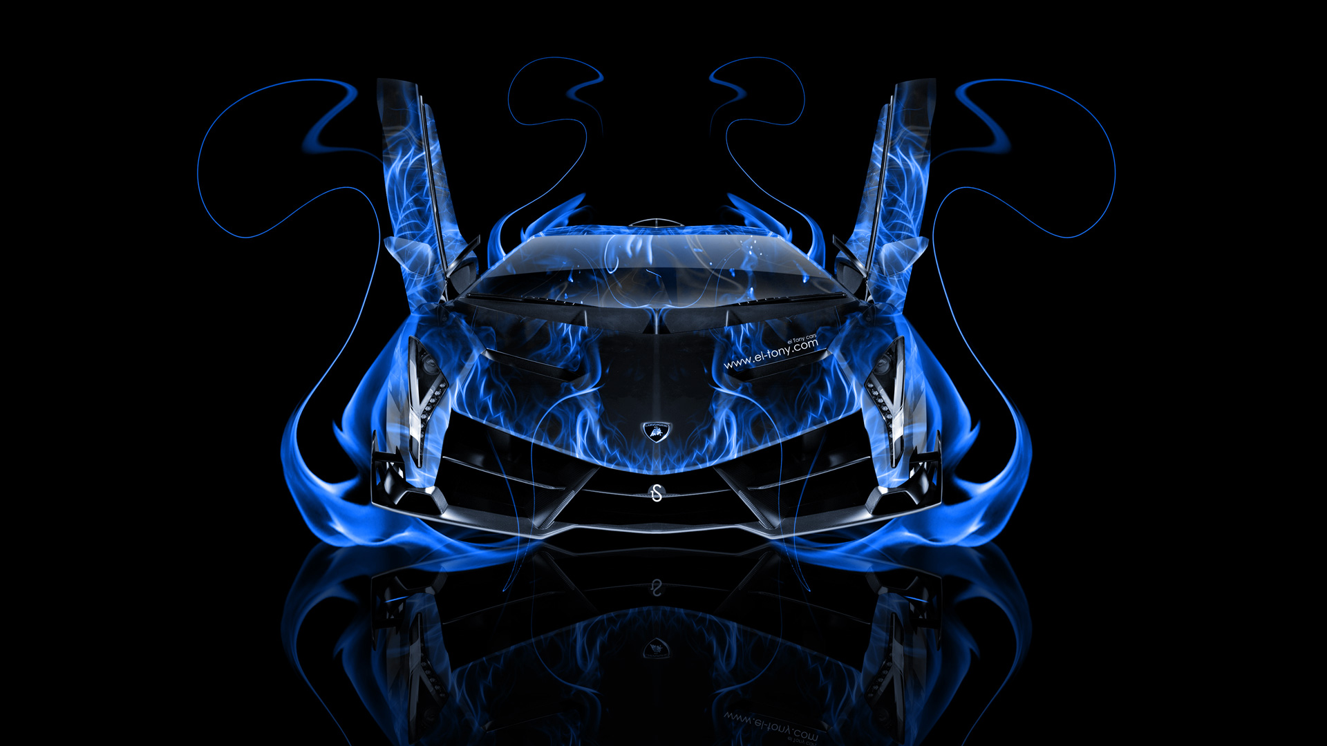 Blue Fire Lamborghini Wallpapers