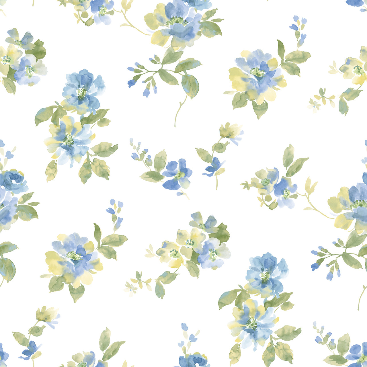 Blue Floral Wallpapers