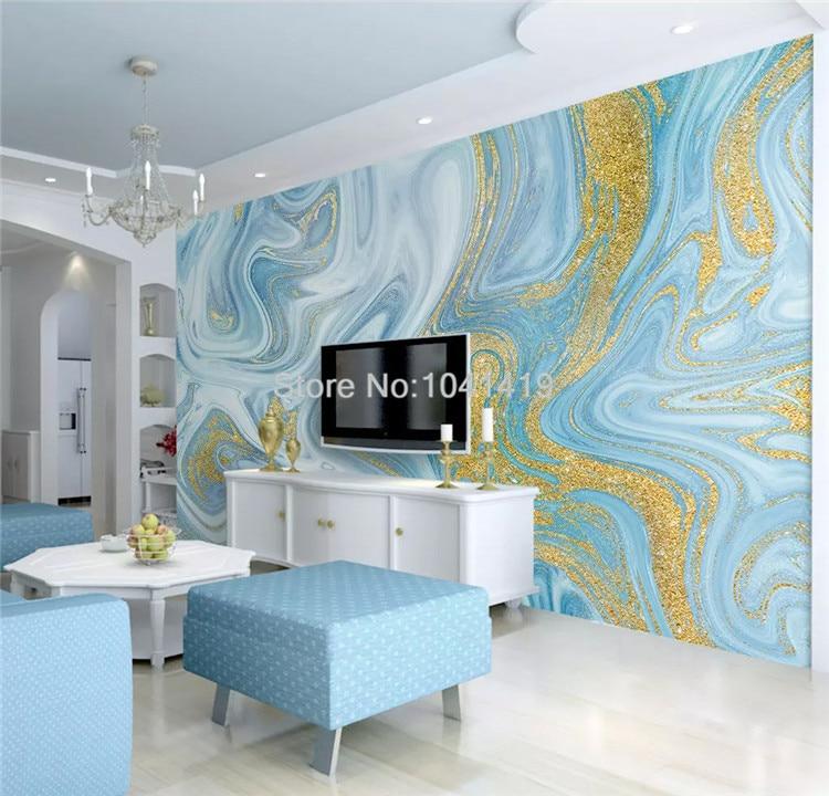 Blue Gold Marble Wallpapers