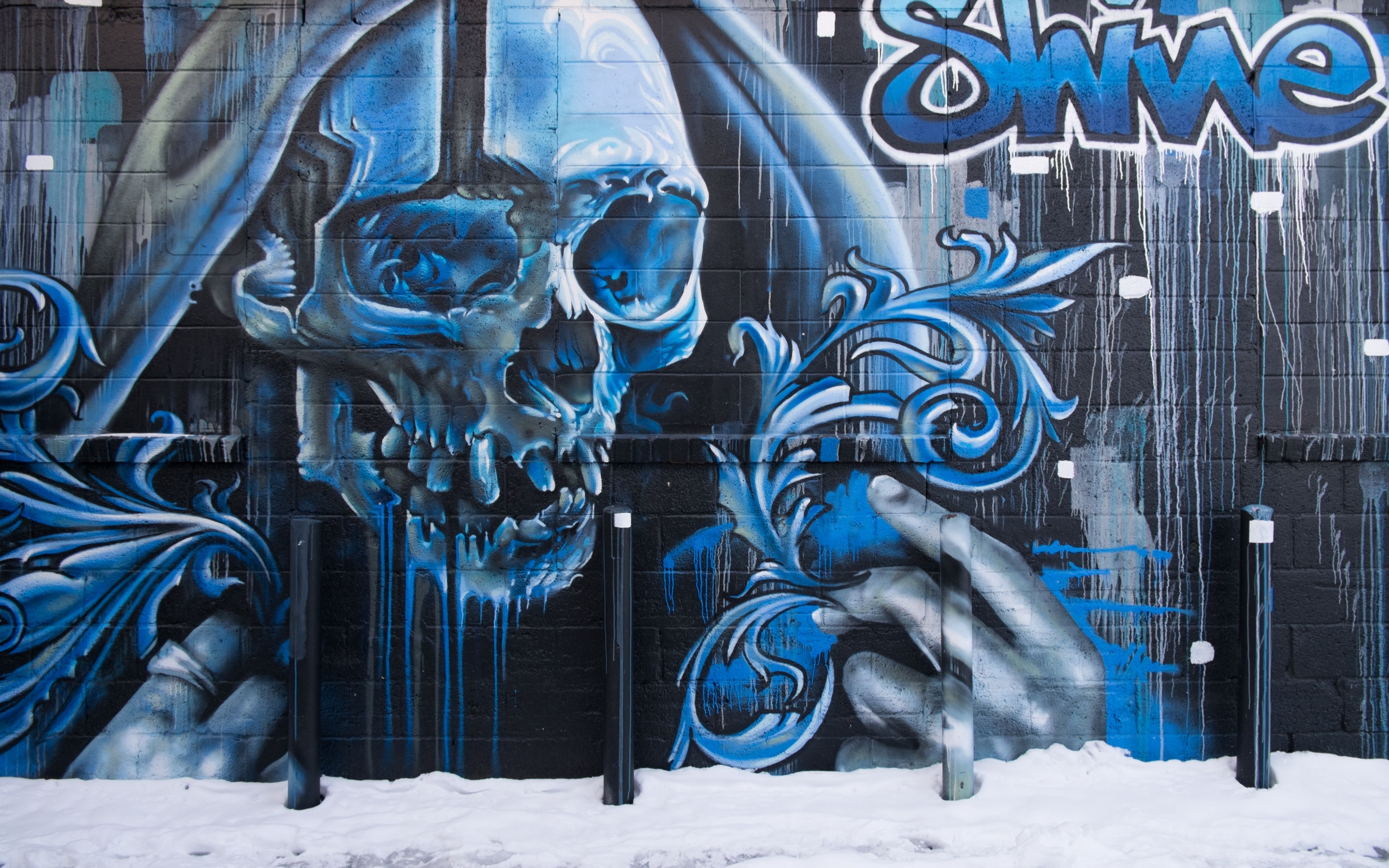 Blue Graffiti Wallpapers