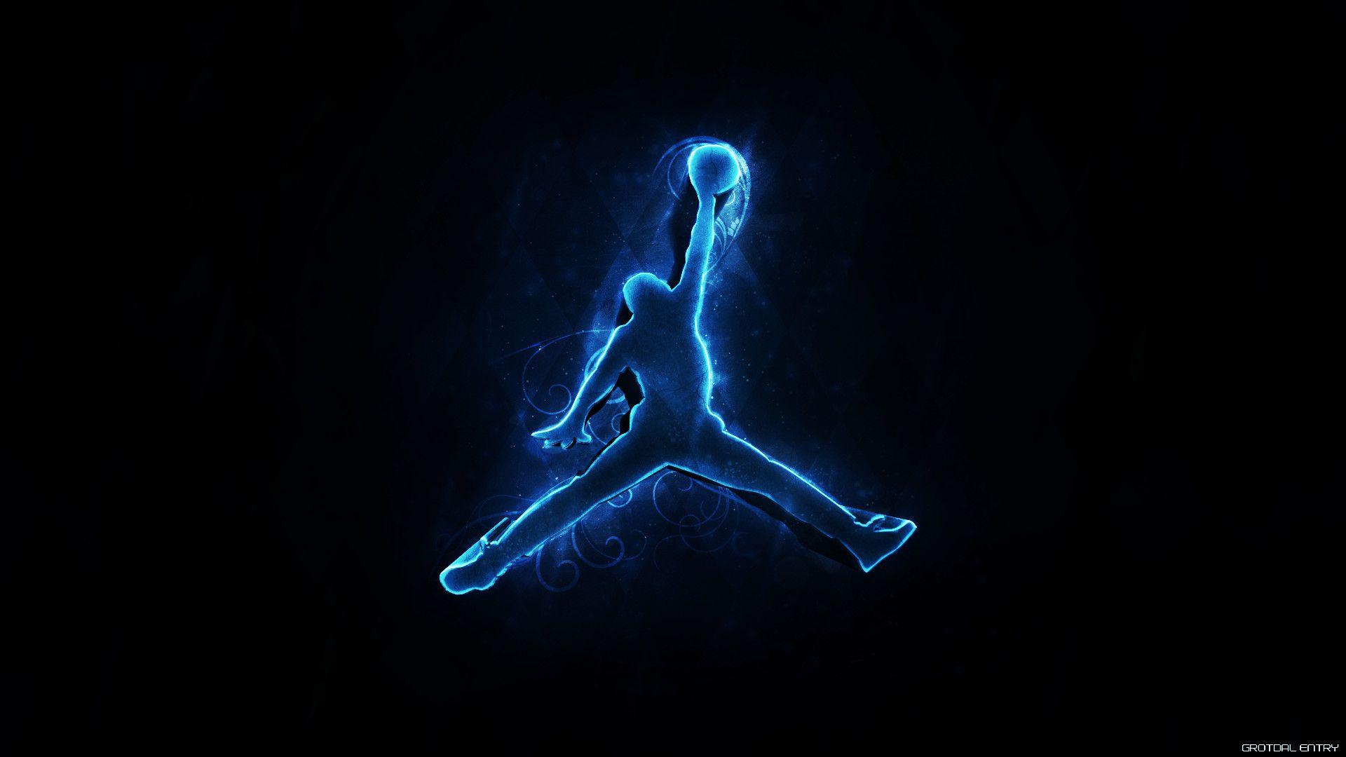 Blue Jordan Logo Wallpapers