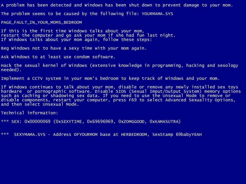 Blue Screen Of Death 1920X1080 Wallpapers