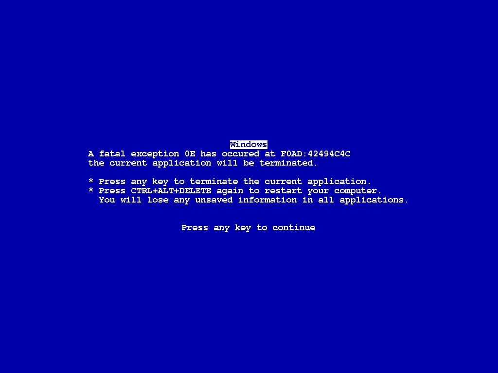 Blue Screen Of Death Windows 7 Wallpapers