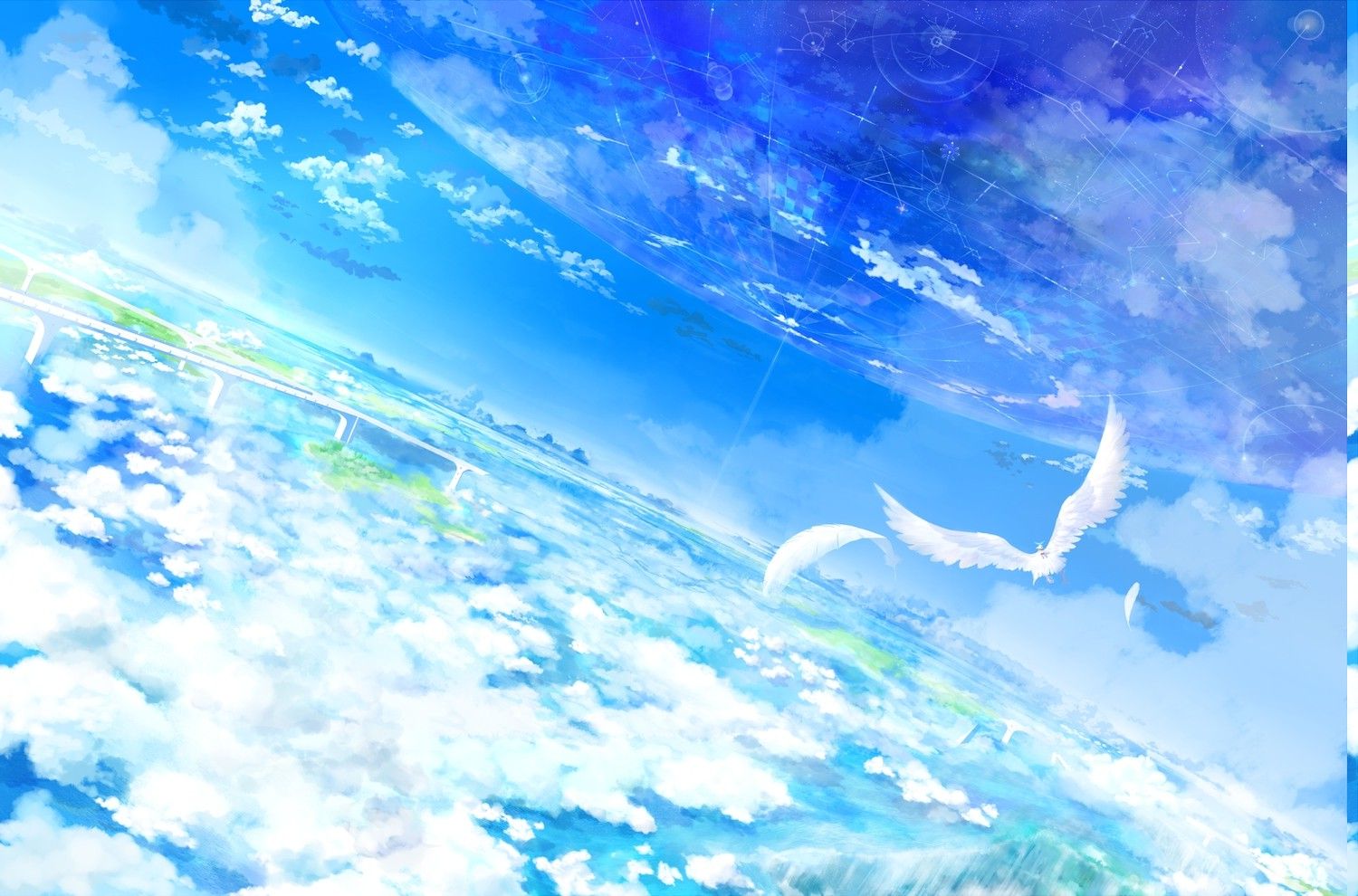 Blue Skies Art Wallpapers