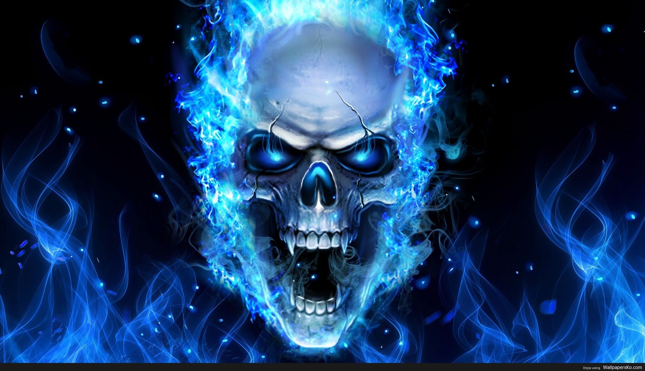 Blue Skull Wallpapers